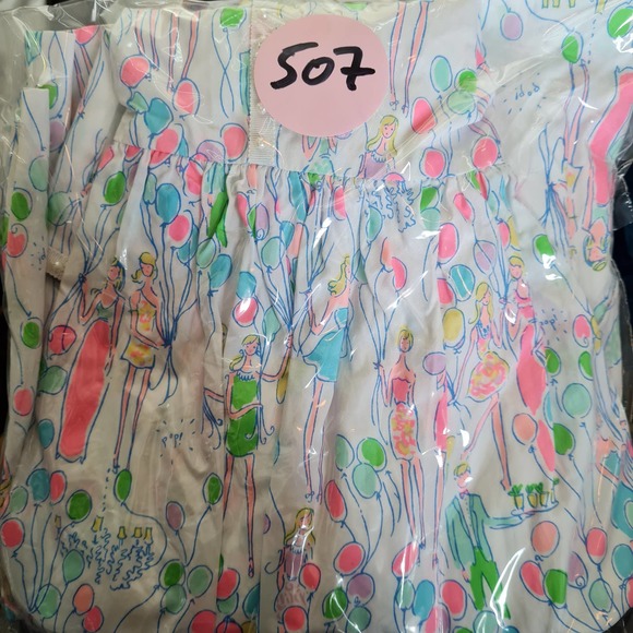 RARE Lilly Pulitzer Sandrine Balloon Pop Print Dress Size 2 - Picture 8 of 8